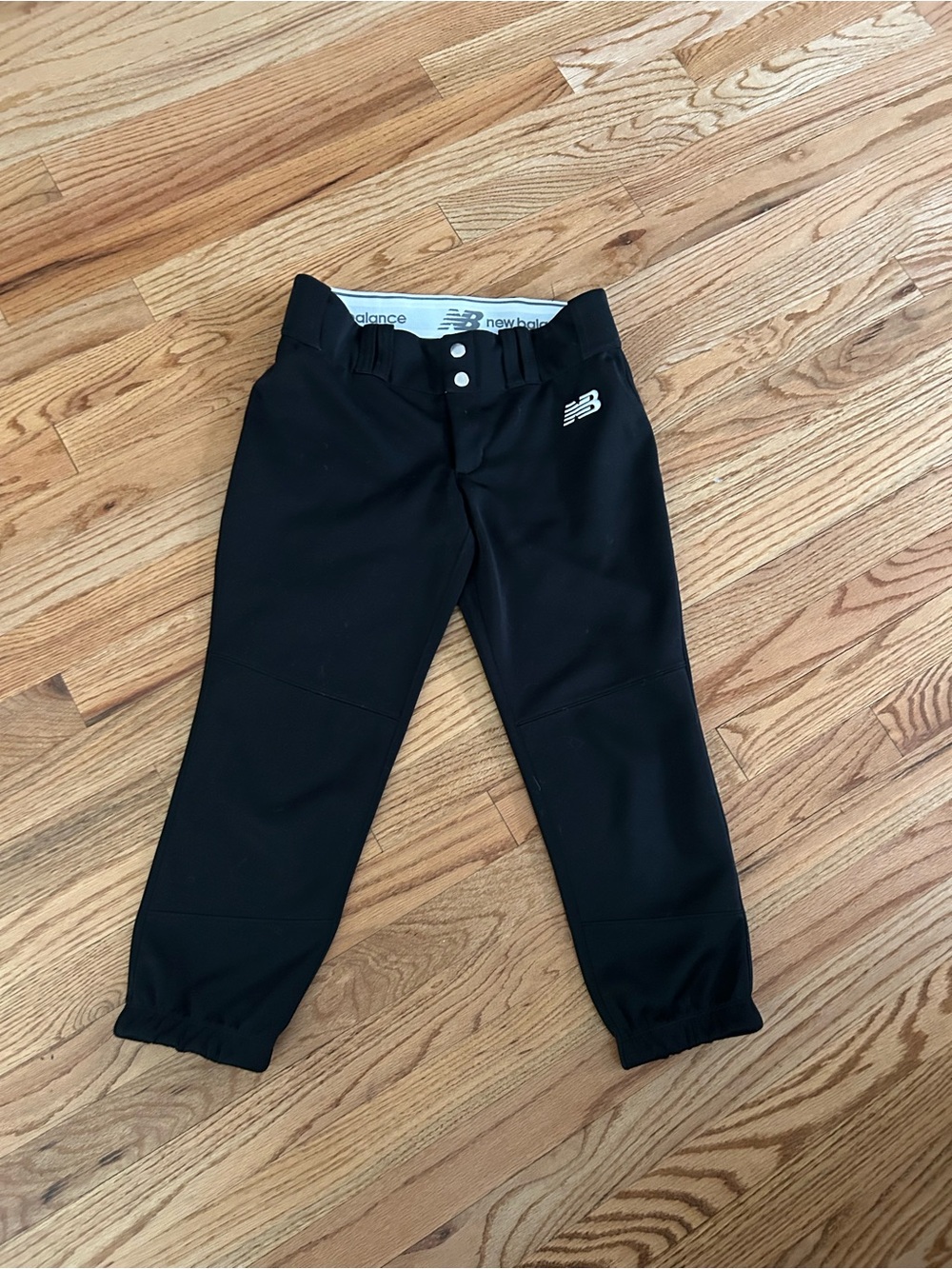 New Balance XS Black Softball Baseball Knicker Pants Athletic Polyester